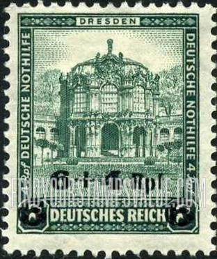 FindYourStampsValue: SEMI-POSTAL - The Zwinger at Dresden: Surcharged