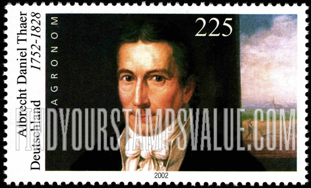 FindYourStampsValue: Albrecht Daniel Thaer (1752-1828), Agronomist