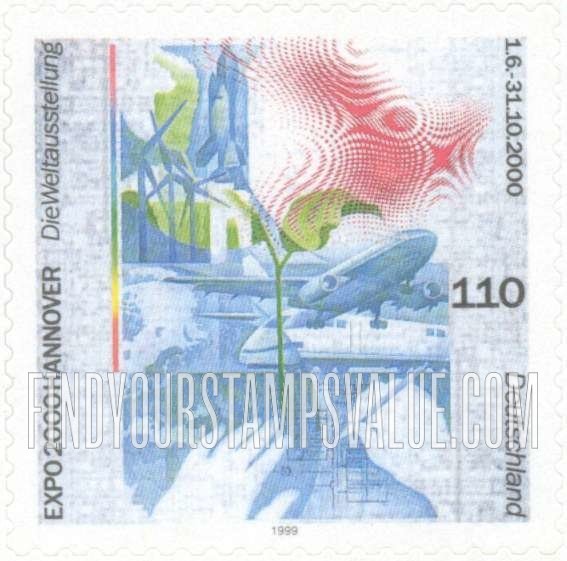 FindYourStampsValue: Expo 2000 Type of 1999: Expo 2000, Hanover