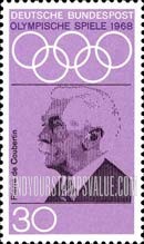 FindYourStampsValue: Pierre de Coubertin