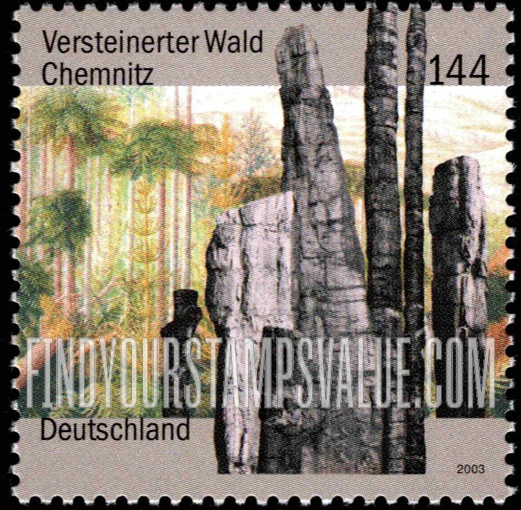 FindYourStampsValue: Petrified Forest, Chemnitz