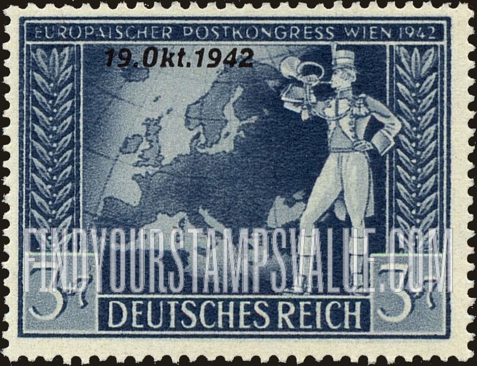 FindYourStampsValue: SEMI-POSTAL - Postilion and Map of Europe: Overprinted in Black