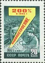 FindYourStampsValue: Russia: USSR, 7-Year Production Plan (Industries) - Machinery