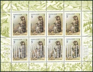 FindYourStampsValue: Russia: USSR, Fauna - Menzbira Marmot