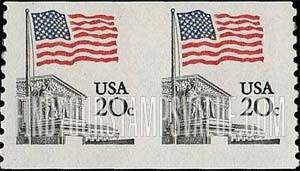 FindYourStampsValue: FLAG OVER SUPREME COURT, Coil Stamps