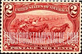 FindYourStampsValue: TRANS-MISSISSIPPI EXPOSITION ISSUE - Farming in the West