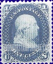 FindYourStampsValue: BENJAMIN FRANKLIN - E Grill