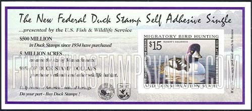 FindYourStampsValue: BARROW'S GOLDENEYE, Self-adhesive Stamp