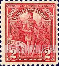 FindYourStampsValue: VERMONT SESQUICENTENNIAL ISSUE - Green Mountain Boy