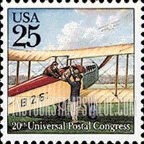 FindYourStampsValue: 20th UPU CONGRESS - Biplane