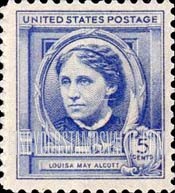 FindYourStampsValue: FAMOUS AMERICAN AUTHORS - Louisa May Alcott