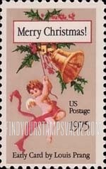FindYourStampsValue: CHRISTMAS - Christmas Card, by Louis Prang, 1878