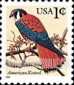 FindYourStampsValue: AMERICAN KESTREL (large) - Flora and Fauna
