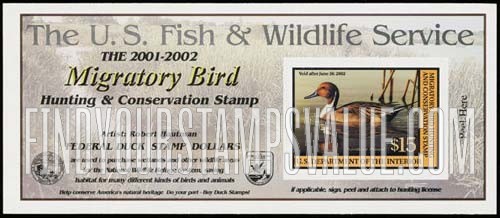 FindYourStampsValue: NOTHERN PINTAIL, Self-adhesive Stamp