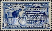 FindYourStampsValue: SPECIAL DELIVERY - Bicycle Messenger