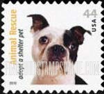 FindYourStampsValue: ANIMAL RESCUE - Boston Terrier, Self-Adhesive stamp