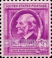 FindYourStampsValue: FAMOUS AMERICAN AUTHORS - Ralph Waldo Emerson