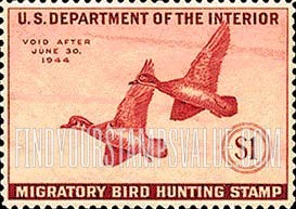 FindYourStampsValue: WOOD DUCKS