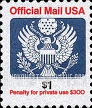 FindYourStampsValue: OFFICIAL MAIL - Great Seal, $1