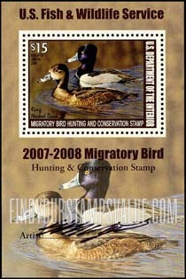 FindYourStampsValue: RING-NECKED DUCKS