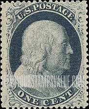 FindYourStampsValue: BENJAMIN FRANKLIN