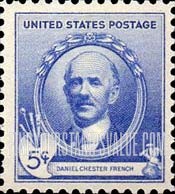 FindYourStampsValue: FAMOUS AMERICAN ARTISTS - Daniel Chester French