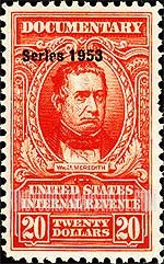 FindYourStampsValue: DOCUMENTARY ISSUE - William M. Meredith