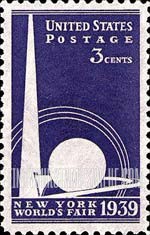FindYourStampsValue: NEW YORK WORLD'S FAIR - Trylon and Perisphere