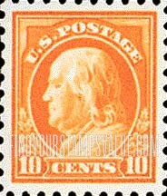FindYourStampsValue: BENJAMIN FRANKLIN