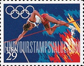 FindYourStampsValue: SUMMER OLYMPICS, BARCELONA - Pole Vault