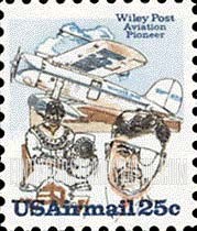 FindYourStampsValue: WILEY POST - NR-150 and W.Post in Pressurized Suit