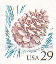 FindYourStampsValue: PINE CONE - Flora and Fauna, Self-adhesive Booklet stamp
