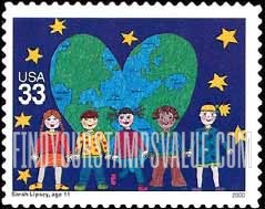 FindYourStampsValue: STAMPIN' THE FUTURE CHILDREN'S STAMP DESIGN CONTEST WINNERS - Picture by Sarah Lipsey, Self-Adhesive stamp