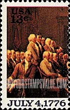 FindYourStampsValue: DECLARATION OF INDEPENDENCE - American Bicentennial