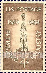 FindYourStampsValue: PETROLEUM INDUSTRY - Oil Derrick