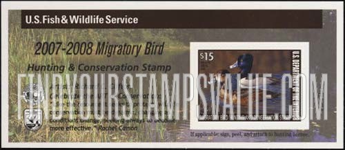 FindYourStampsValue: RING-NECKED DUCKS, Self-adhesive Stamp