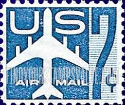 FindYourStampsValue: SILHOUETTE OF JET AIRLINER