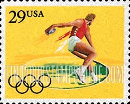 FindYourStampsValue: SUMMER OLYMPICS, BARCELONA - Discus