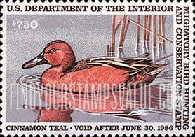 FindYourStampsValue: CINNAMON TEAL