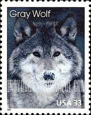 FindYourStampsValue: GRAY WOLF - Arctic Animals