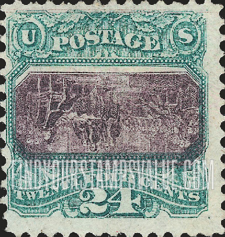 FindYourStampsValue: THE DECLARATION OF INDEPENDENCE - Center Inverted Error