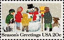 FindYourStampsValue: CHRISTMAS - Making snowman