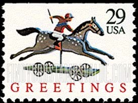 FindYourStampsValue: CHRISTMAS - Horse, Booklet Stamp