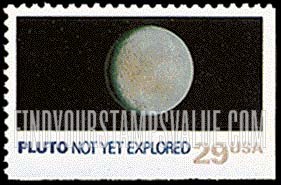 FindYourStampsValue: SPACE EXPLORATION - Pluto, Booklet stamp