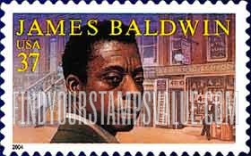FindYourStampsValue: LITERARY ARTS - James Baldwin, Writer, Self-Adhesive stamp