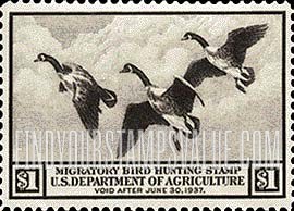 FindYourStampsValue: CANADA GEESE IN FLIGHT