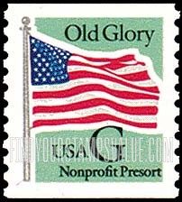 FindYourStampsValue: "G" AND FLAG, Coil Stamp