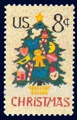 FindYourStampsValue: CHRISTMAS - Christmas Tree in Needlepoint