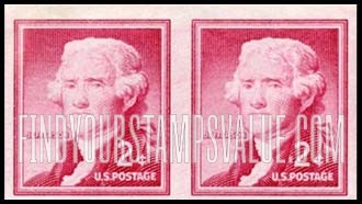 FindYourStampsValue: THOMAS JEFFERSON - Liberty Issue, Coil Stamps