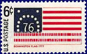 FindYourStampsValue: HISTORIC FLAGS - Bennington, 1777